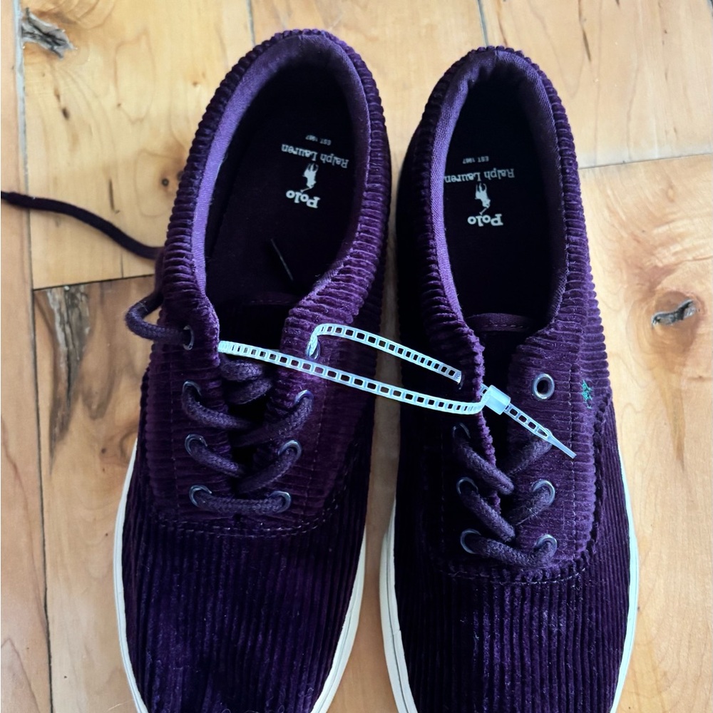 Polo Ralph Lauren Purple Velvet Shoes - Picture 1 of 5